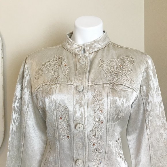 ❌SOLD❌ Urban Tribe | Cream Boho Southwest Design Jacket M - Picture 2 of 10